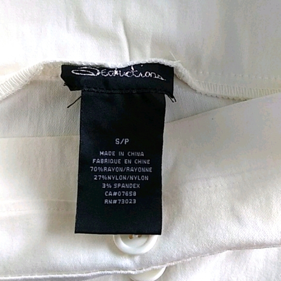 Seductions White Semi Flare Pants - Picture 5 of 5